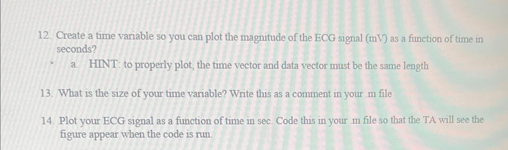  Create a time variable so you can plot the magnitude of