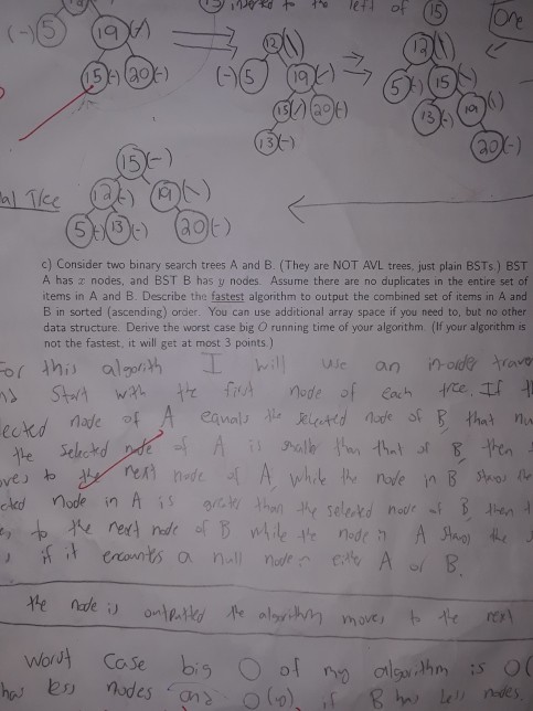  I5 6) 13 a0 ) ce c) Consider two binary search