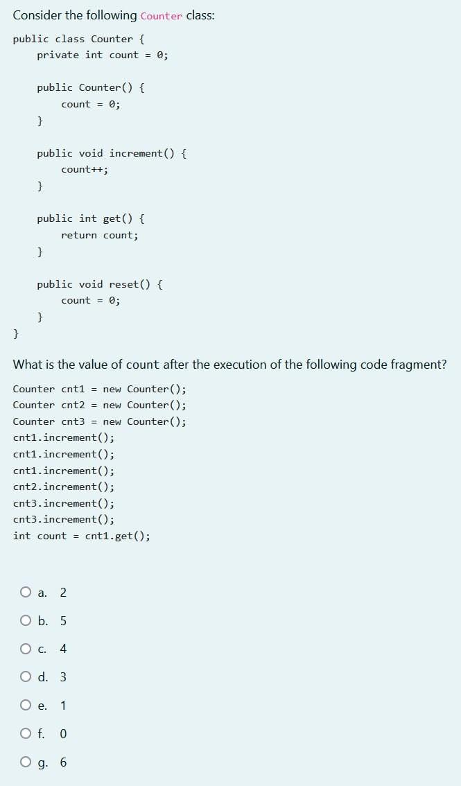 following client code executes: Widget w1= new Widget (5); Widget w2= new