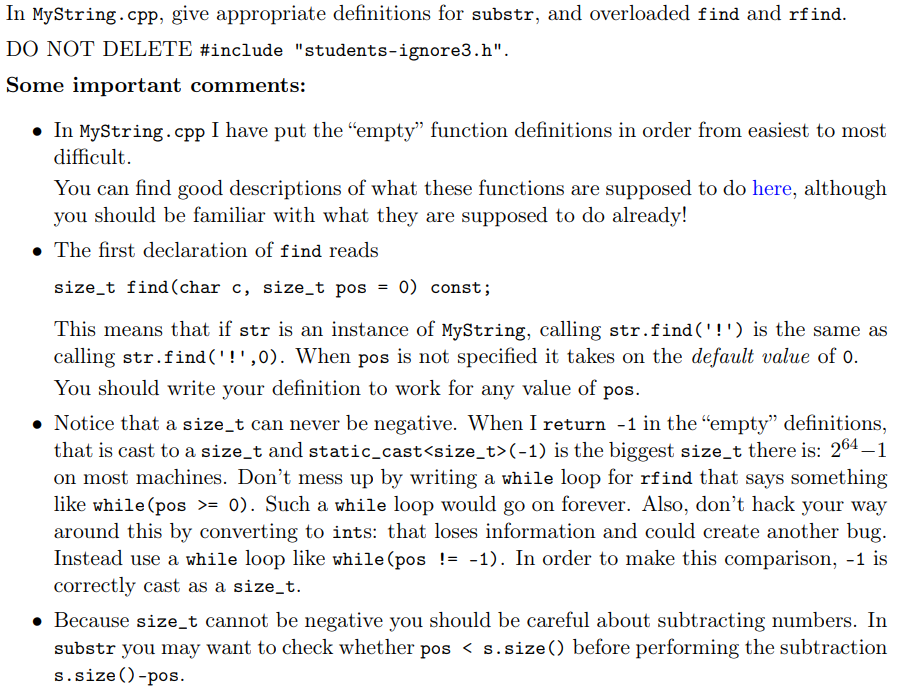  // hpp MyString() : s(0) {} MyString(char c) : s(1,c) {}