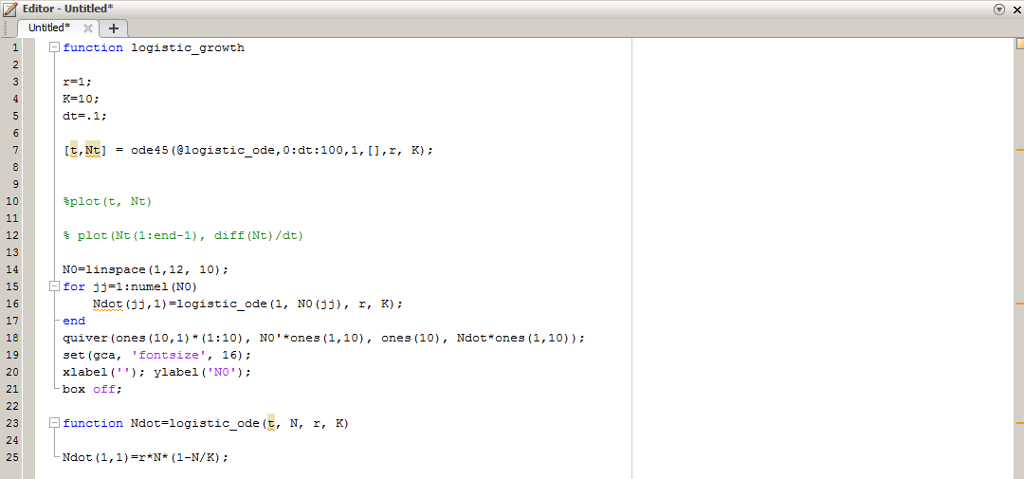 1. Recal the logistic map, the discrete form of logistic growth model,