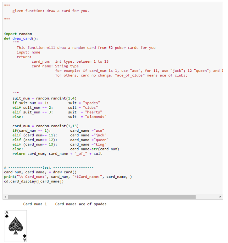 DIVID THE CODE FOR EACH CELL This is a blackjack program. In