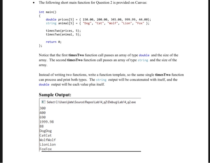  In c++ Code provided #include #include using namespace std; // Write