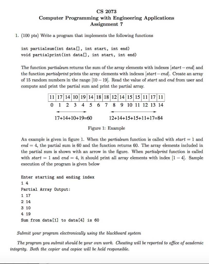 Please do it in C Write a program that implements the following