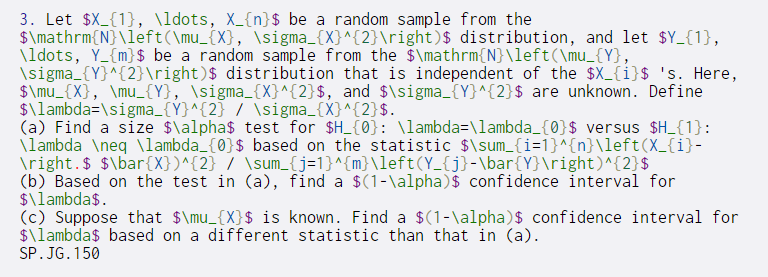  3. Let $X_{1}, \ldots, X_{n}$ be a random sample from the