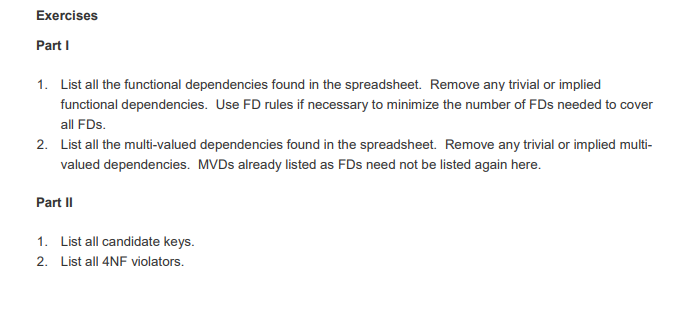 kept by a local car dealership for their inventory tracking. Review the