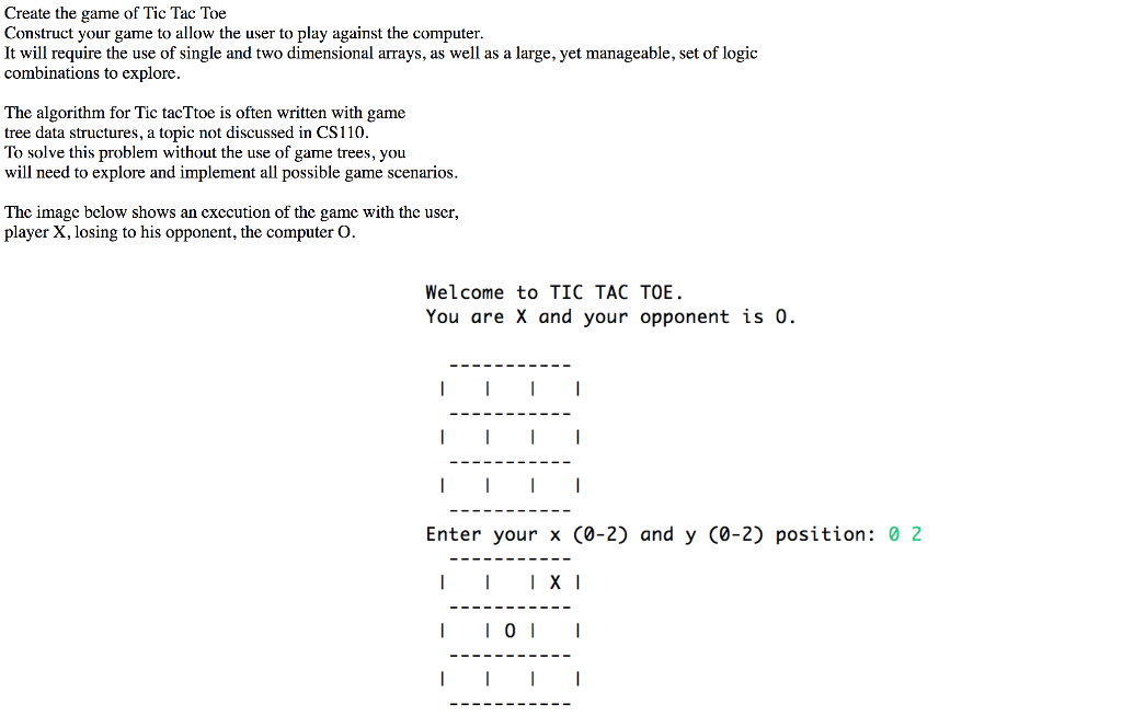  In Java Code. Create the game of Tic Tac Toe Construct