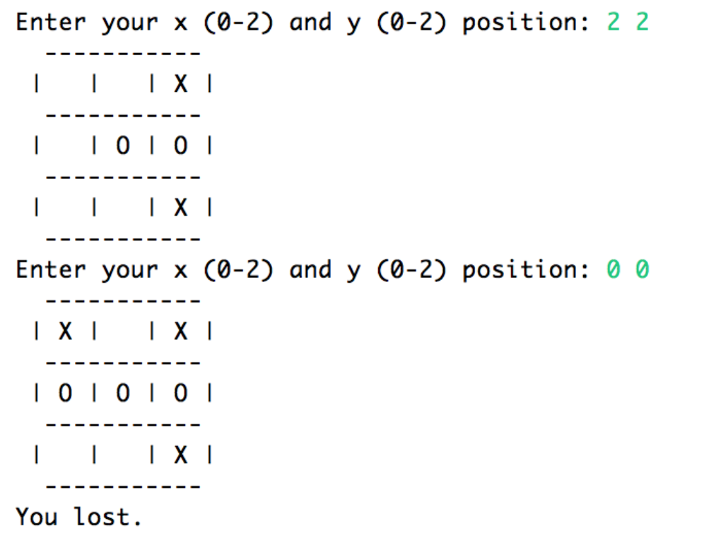 your game to allow the user to play against the computer It