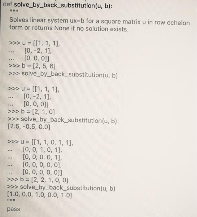 in every iteration of the outer loop of forward elimination a pivot