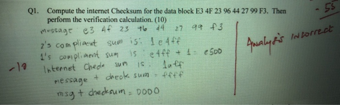 I need help on this correction thanks. 