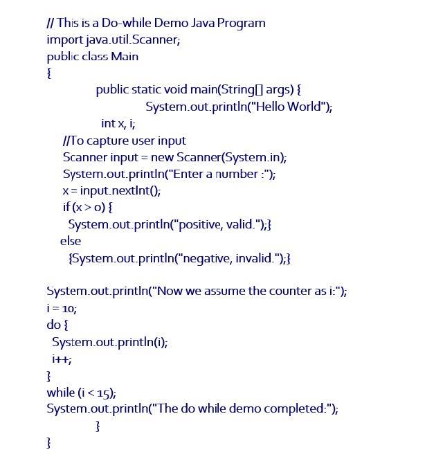 Given below is a Java Program. Draw a control flow graph to