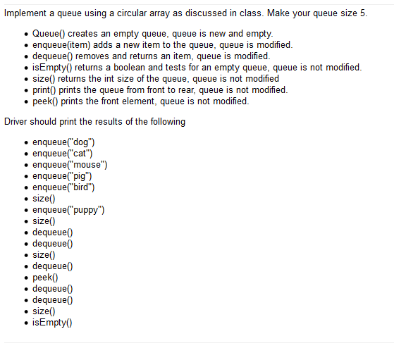Use JAVASCRIPT. Thank You very much. Implement a queue using a