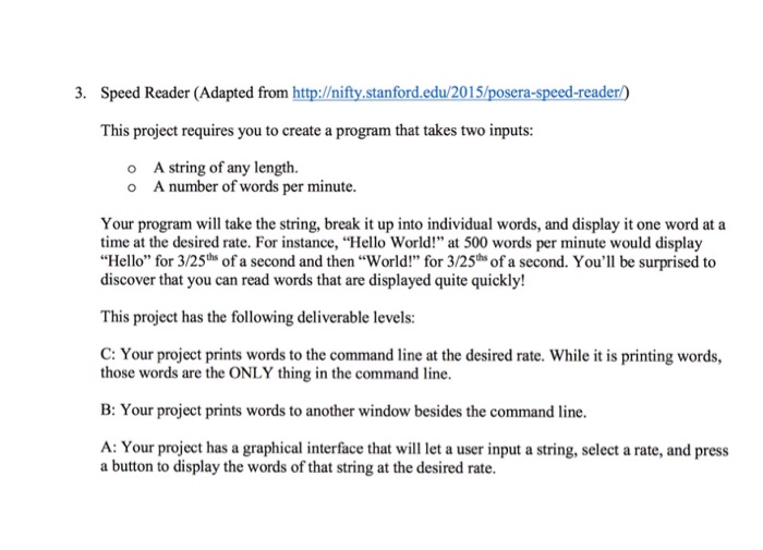  Matlab, I want answer in MATLAB lanuage Speed Reader (Adapted from