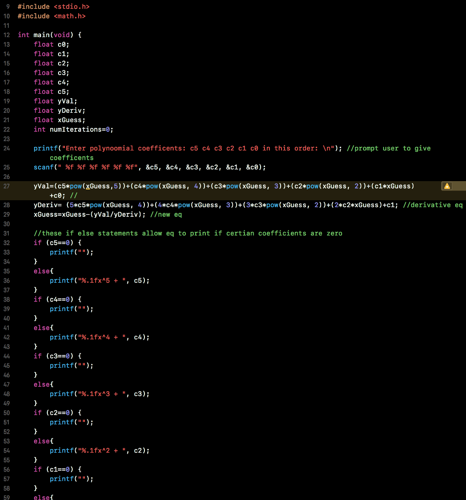 Problem 2: Polynomial Root Calculation Problem Description: Engineers often need to calculate