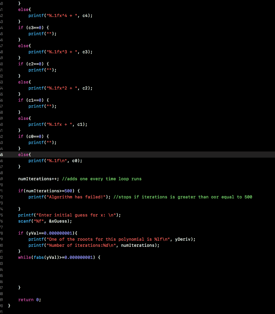 the roots to a given polynomial. For low order polynomials these computations