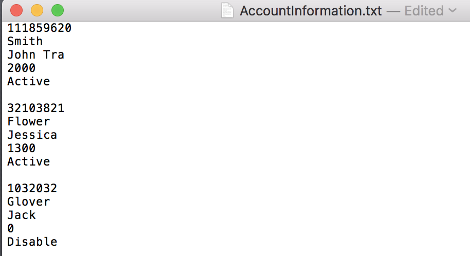 to be able to make the changes to the existing text files.