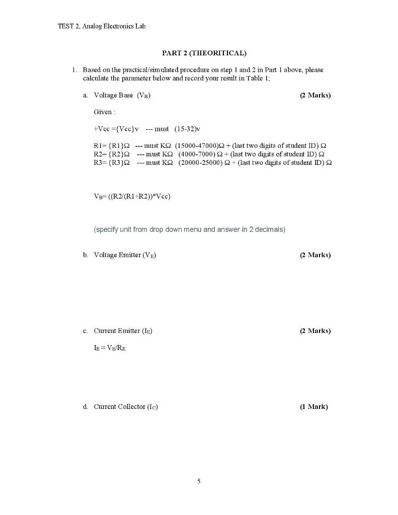 and measure the DC parameters, the AC input resistance, and the voltage