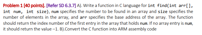  Problem 1 [40 points). [Refer SD 6.3.7] A). Write a function