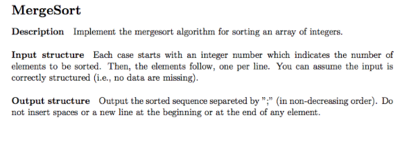 Please help with this merge sort USING C++ and also Compile your