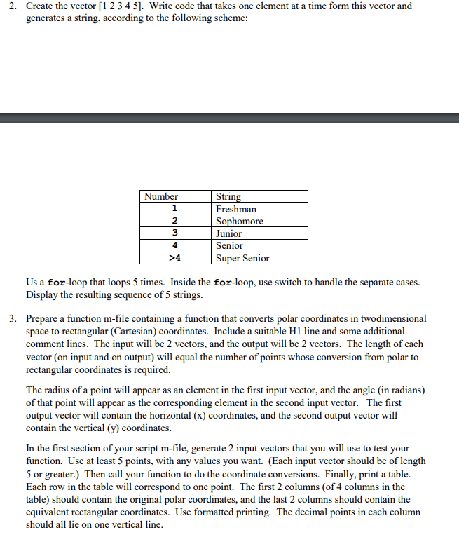 will be divided into five sections (one for each problem), and three