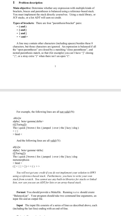 StackInterface top is a reference to the head of a linked list