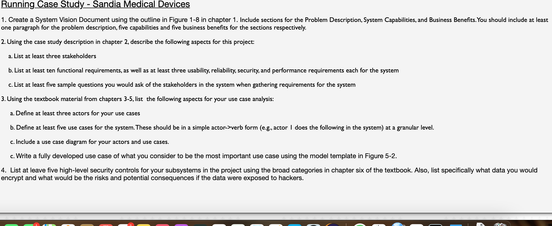  Running Case Study - Sandia Medical Devices 1. Create a System