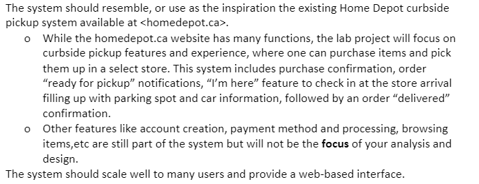4 detailed activity diagrams for the main activities. We are only focusing