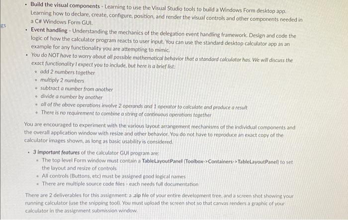  BS Build the visual components - Learning to use the Visual