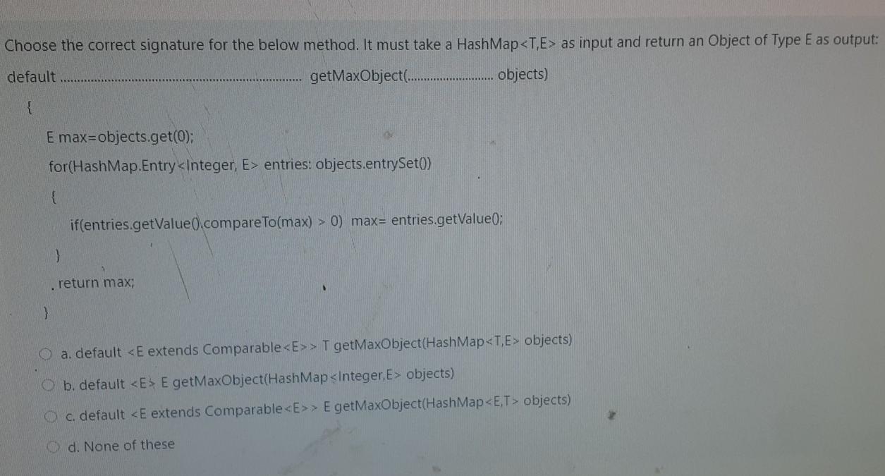 an: Select one: a. Inner Class to Class Address @b. None of