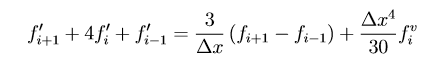 Code the Pade approximations for the rst derivative in Matlab. Let f(x)