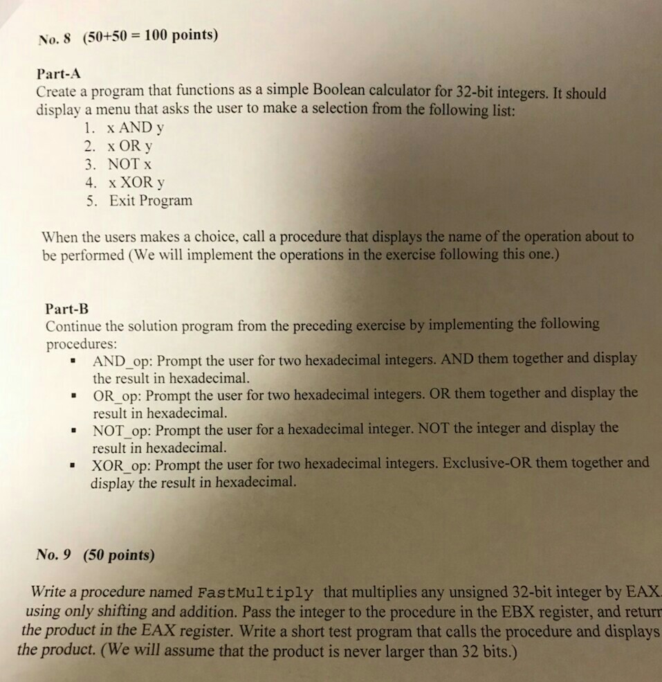 an assembly program to compute the sum of LISTI and the sum