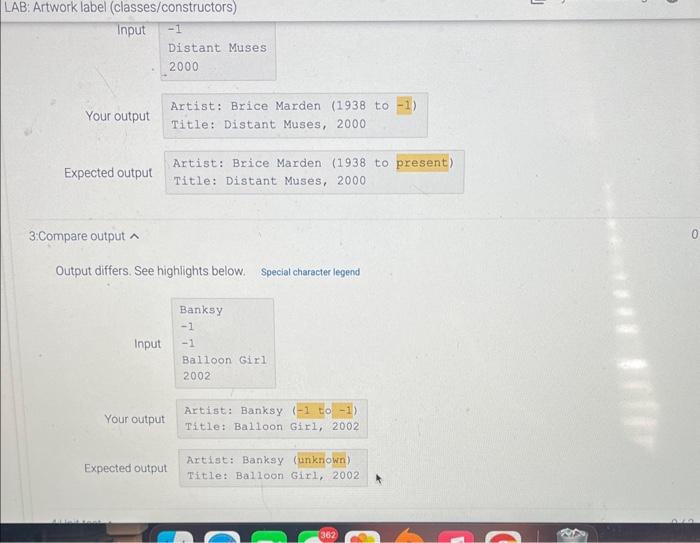 a printinfo0 method. The default constructor should initialize the artist's name to