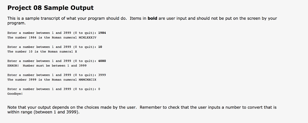 Fill in the body } // Given a Scanner as input, prompts
