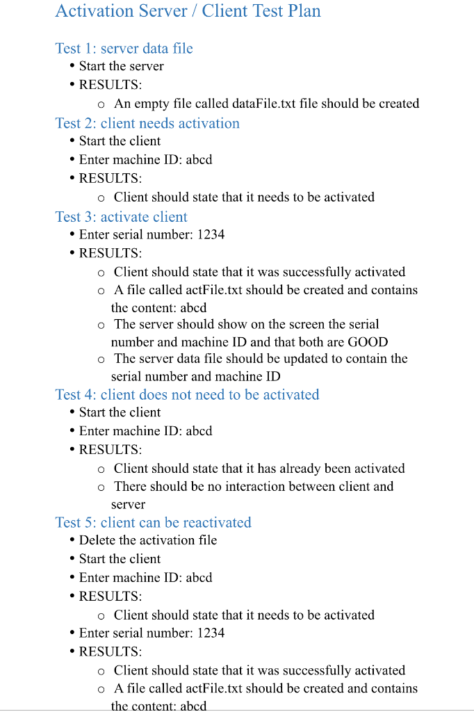 Help ASAP!!!!! Programming Language C++ Assignment please include comments Client Program Server