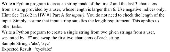  Write a Python program to create a string made of the