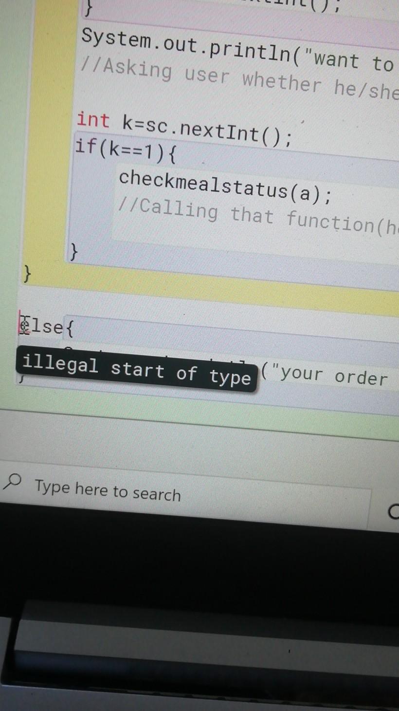 me 2 errors. import java.util.*; /** * Write a description of class
