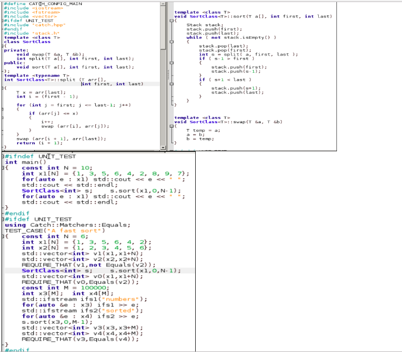 time it takes to sort 100,000 integers and the number of instructions