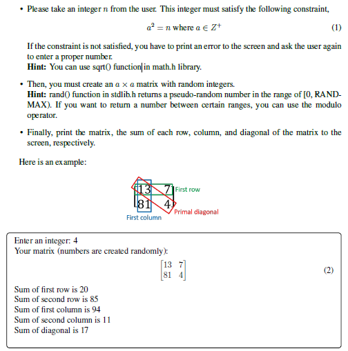----C---------C-------C--------C-------C-------C---------C---------C--------C--- Please take an integer n from the user. This integer must