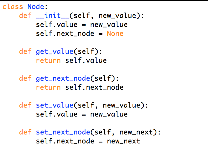 Provided below are two classes: Node & LinkedList. The Node class is