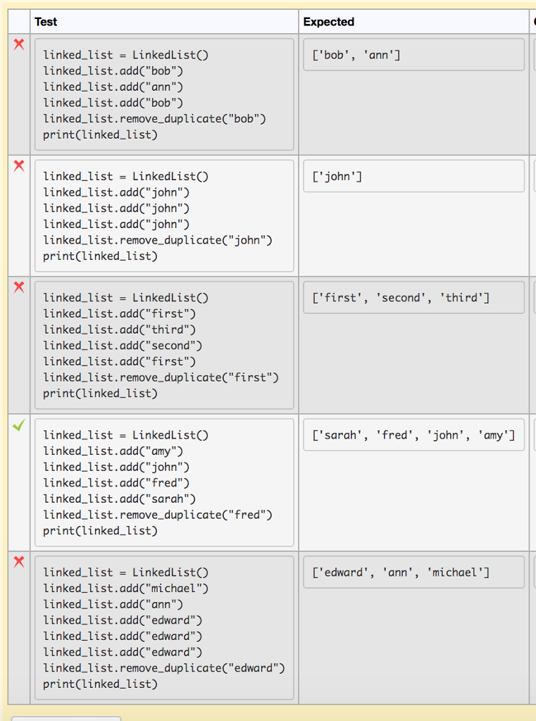 completed from scratch. Below is all the code and the test code