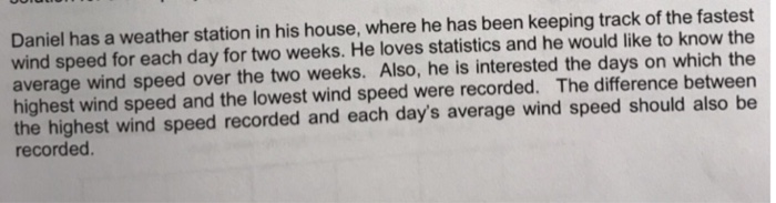  I need a program with this information in format C++ Daniel