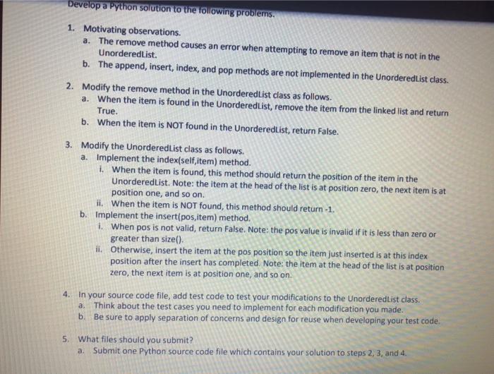  Develop a Python Solution to the following problems. 1. Motivating observations.