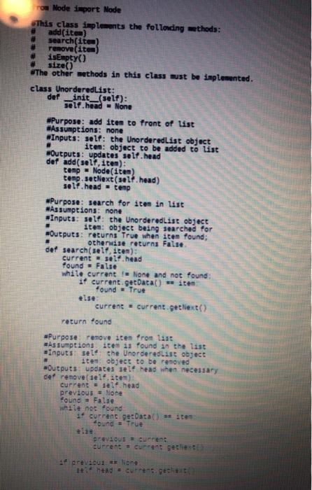 item that is not in the Unorderedlist. b. The append, insert, index,