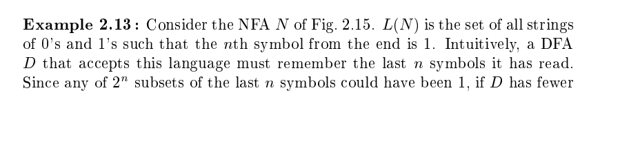 is in state q, for i1,2,...,n, after reading input sequence w if