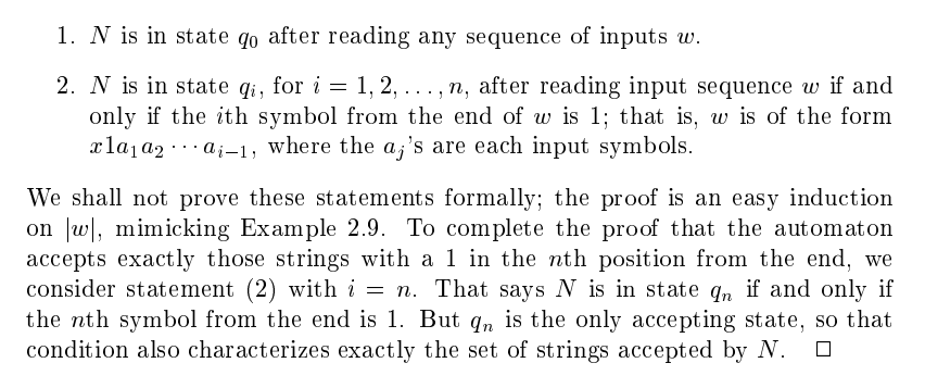 1. Prove this daim. Exercise 2.3.7: In Example 2.13 we claimed that