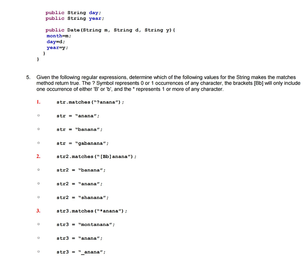a matching string A regular expression symbol that represents any character will