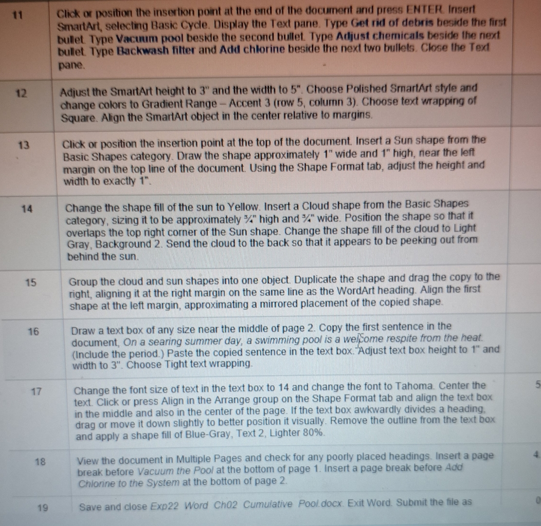  11 Click or position the insertion point at the end of