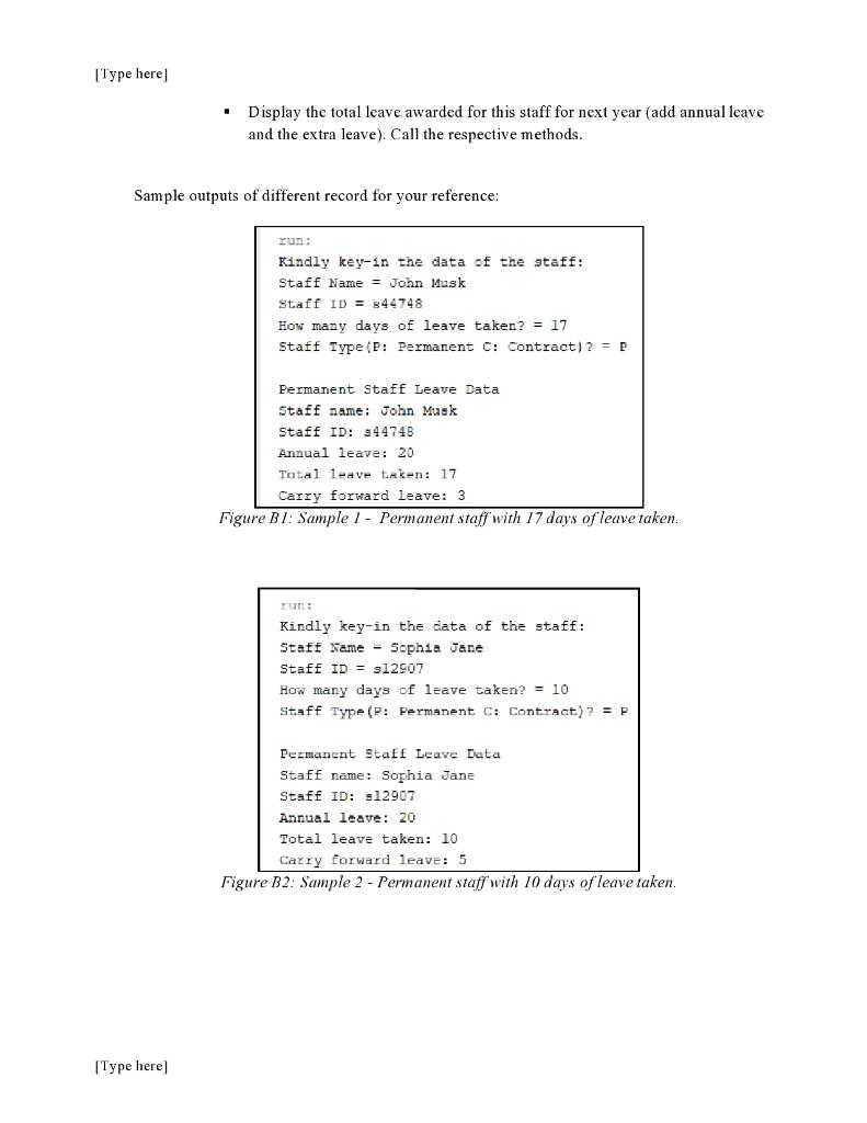 Private instance data fields that store: Staff name Staff ID A constant