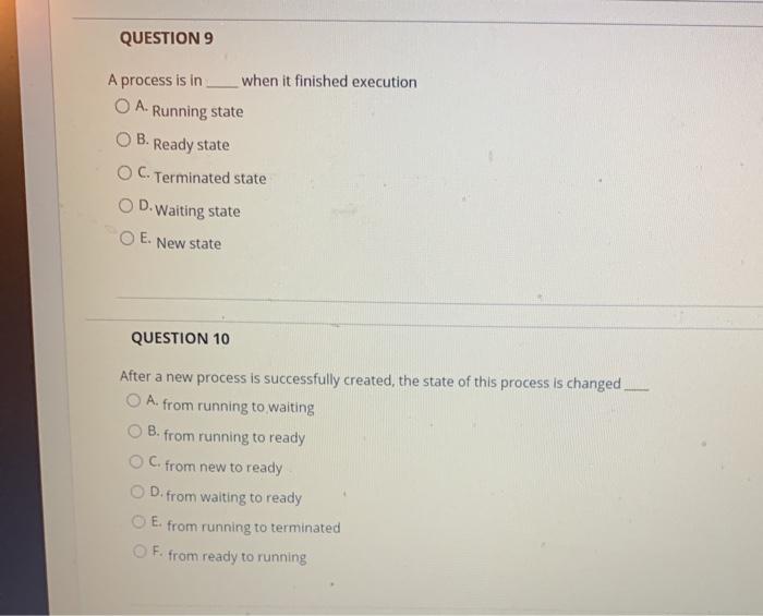 process requests to print data, the state of this process is changed