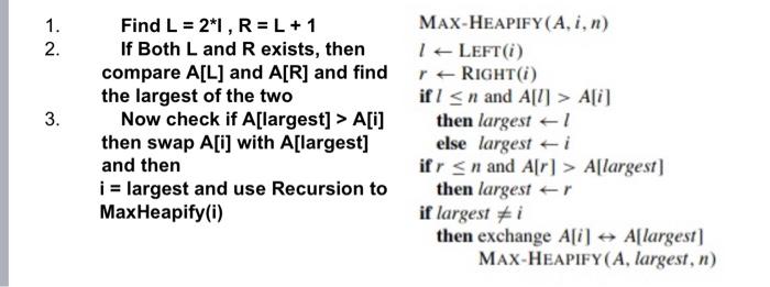 Write a program to implement MaxHeap (build) and then use Heap sort